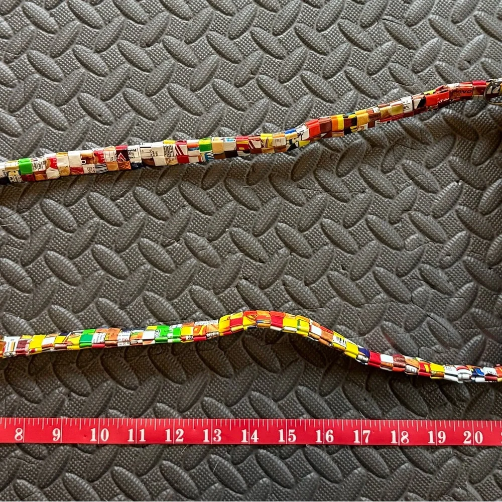 Colorful Woven Candy Wrapper Handcrafted Bag - Picture 6 of 6